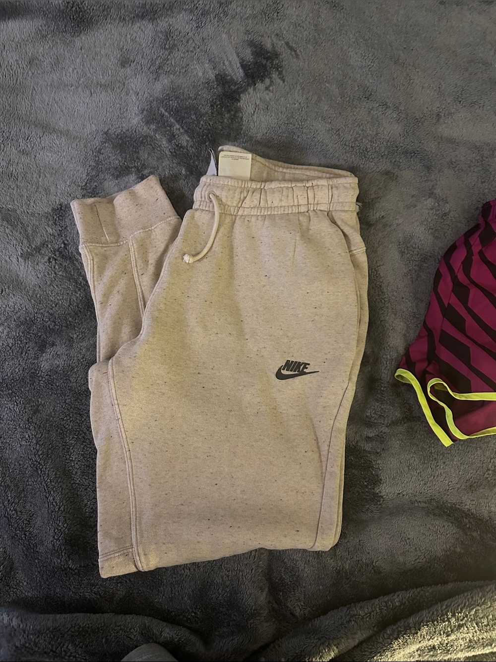 Nike Beige Speckled Jogger Pants